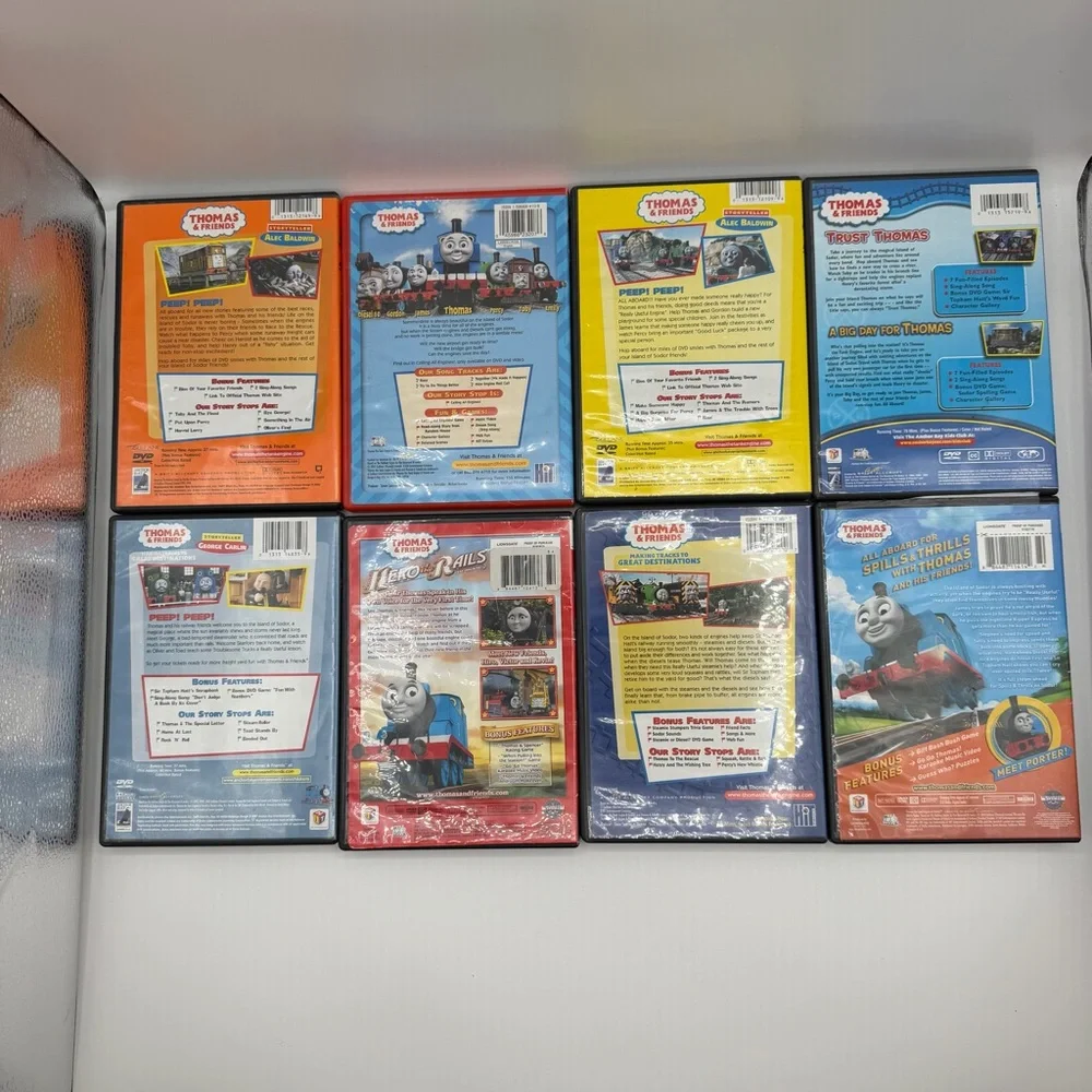Thomas & Friends Lot of 8 Kids DVDs Thomas The Train Tank Engine TESTED WORKING